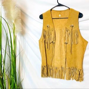 Western Suede fringe vest